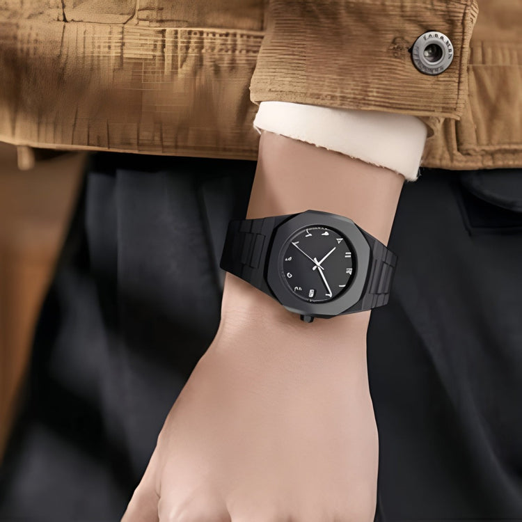 Premium Arabic Numeral Steel Wrist Watch