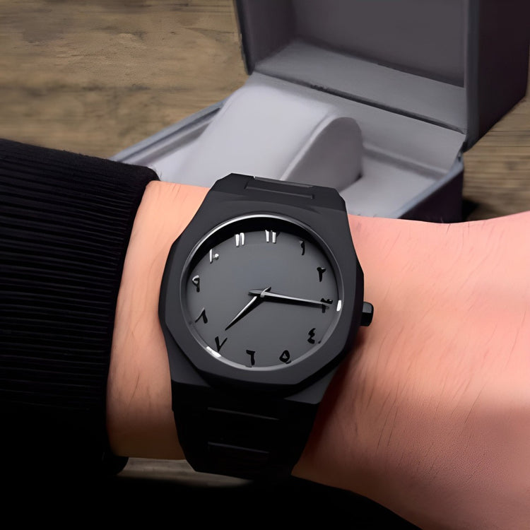Premium Arabic Numeral Steel Wrist Watch
