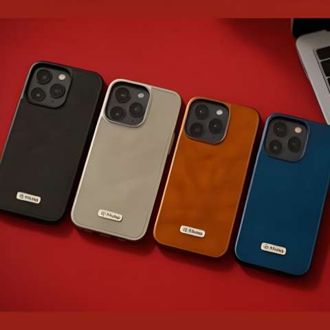 Leather-Texture Protective iPhone Case